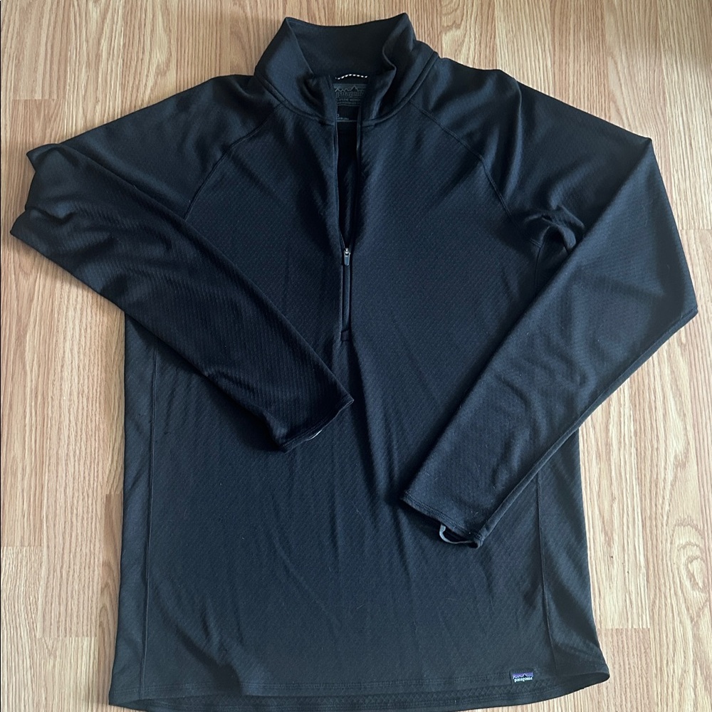 Patagonia Black Quarter-Zip Capilene Midweight Pullover